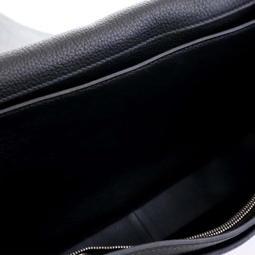 Hermès Clemence Steve Caporal 35 Black Leather Good condition - Model View