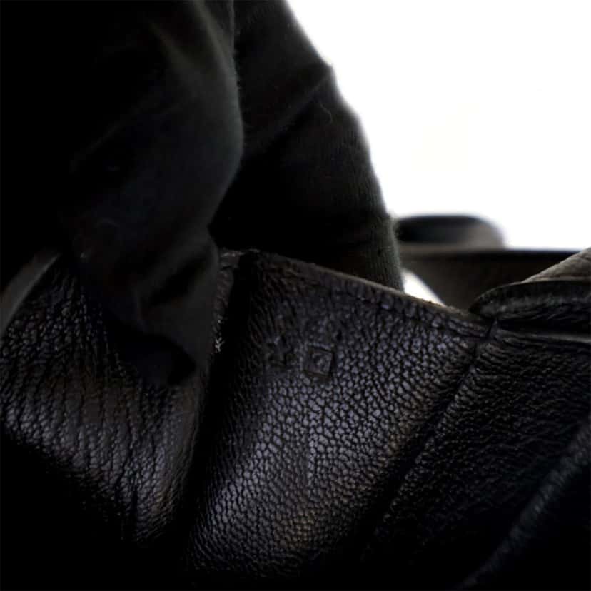 Hermès Clemence Steve Caporal 35 Black Leather Good condition - Box View