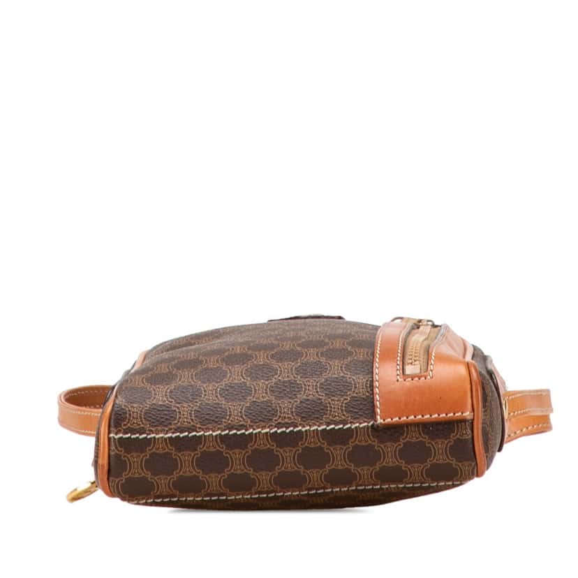 Celine Macadam Coated Canvas Crossbody Brown Canvas Good condition - Inside View