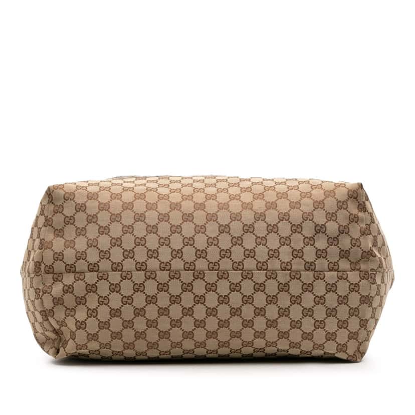 Gucci Medium GG Canvas Oliver Pug Tote Brown Canvas Fair condition - Inside View