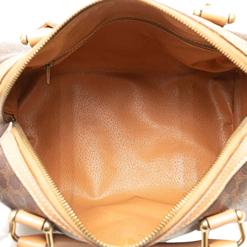Celine Macadam Coated Canvas Boston Bag Brown Canvas Good condition - Model View