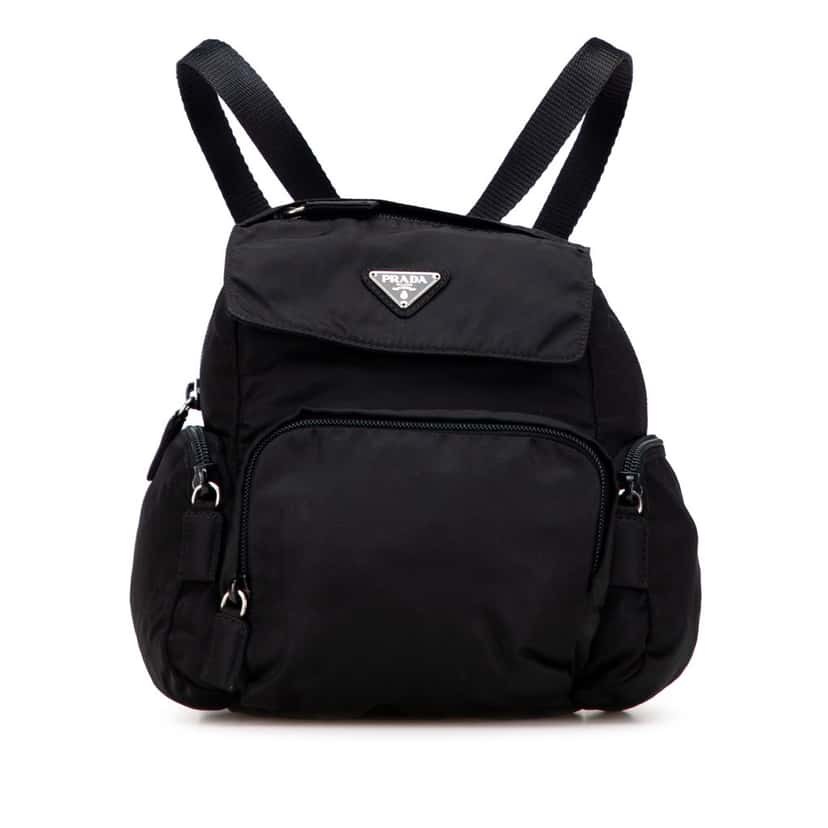 Prada Mini Tessuto Backpack Black Good condition - Front View