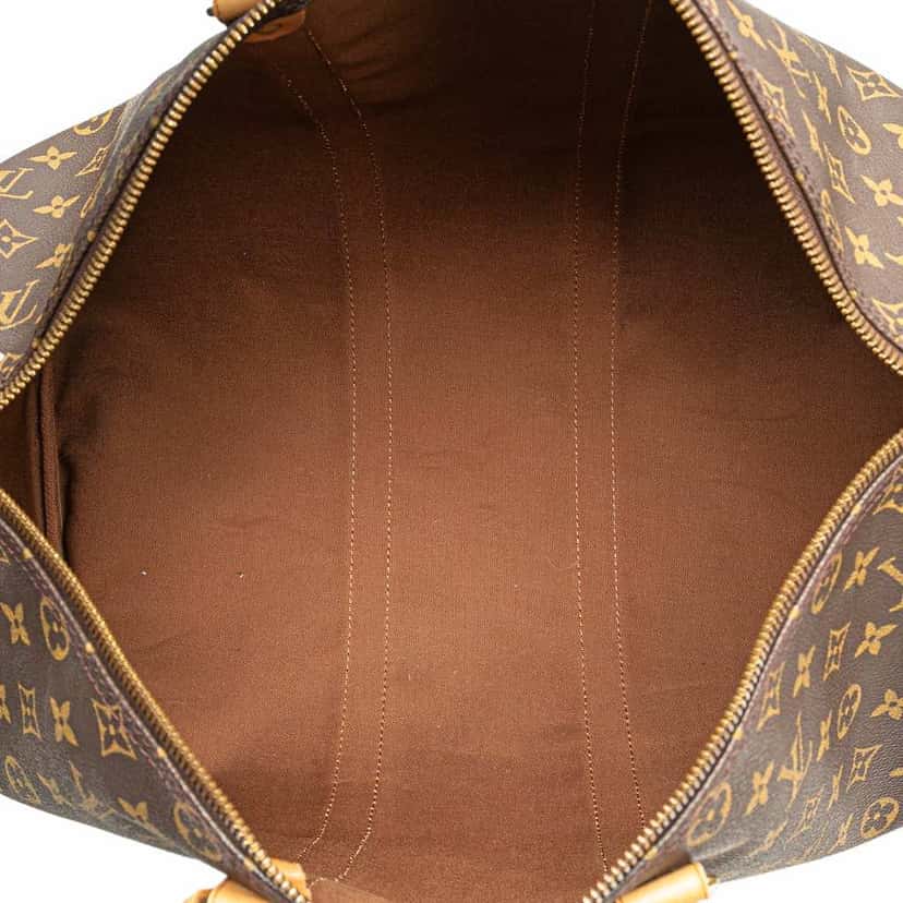 Louis Vuitton Monogram Keepall 45 Brown Canvas Fair condition - Model View