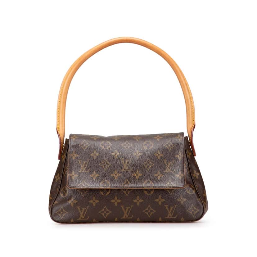 Louis Vuitton Monogram Mini Looping Brown Canvas Good condition - Front View