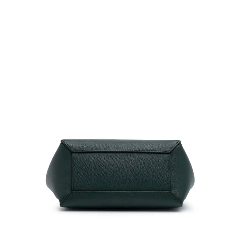 Celine Nano Grained Calfskin Belt Bag Green Leather Good condition - Inside View