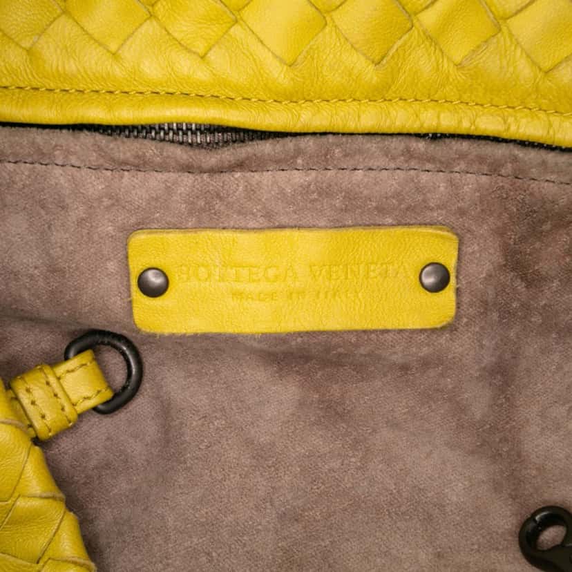 Bottega Veneta Large Nappa Intrecciato Cesta Tote Yellow Leather Good condition - Box View