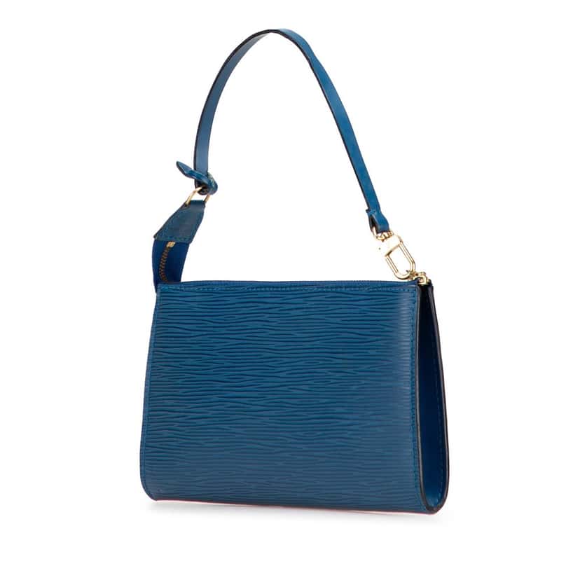 Louis Vuitton Epi Pochette Accessoires Blue Leather Good condition - Back View