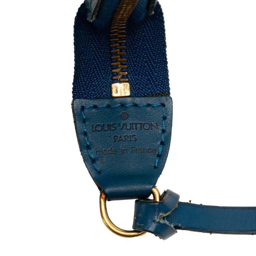 Louis Vuitton Epi Pochette Accessoires Blue Leather Good condition - Box View