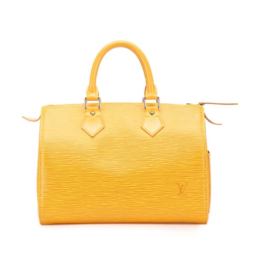 Louis Vuitton Epi Speedy 25 Yellow Leather Good condition - Front View