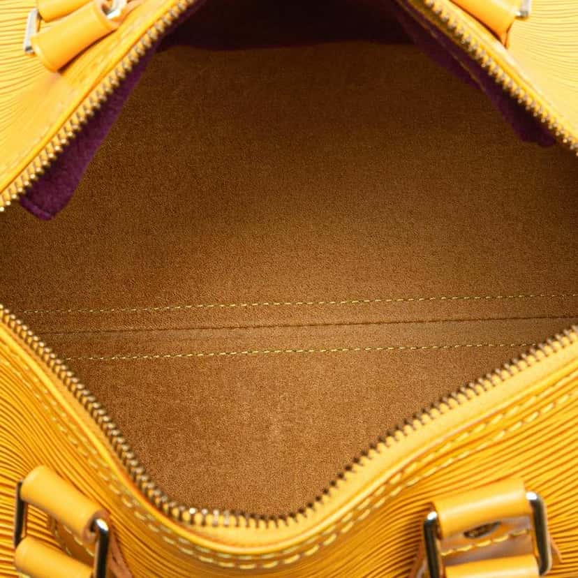 Louis Vuitton Epi Speedy 25 Yellow Leather Good condition - Model View