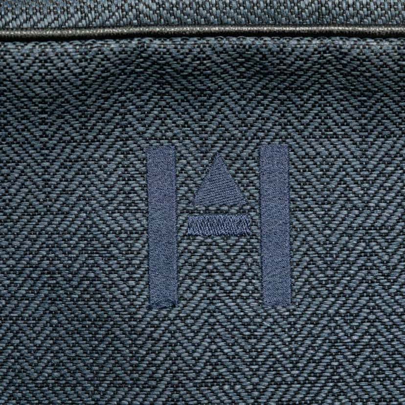 Hermès Toile Globe Trotter Pouch MM Blue Canvas Good condition - Box View