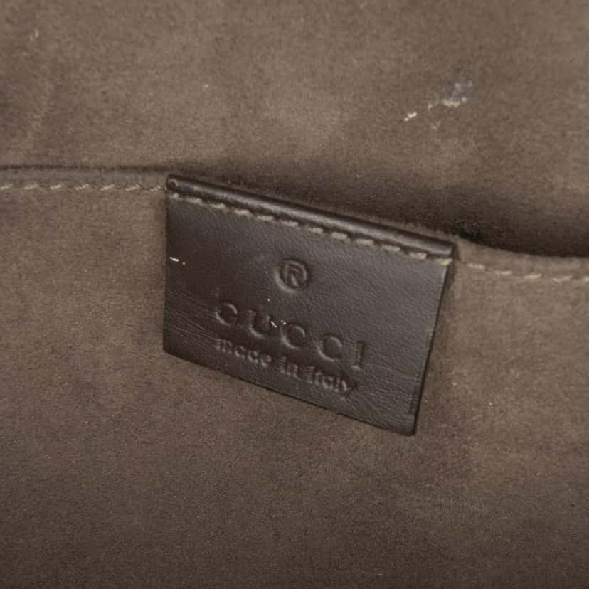 Gucci GG Supreme Web Clutch Brown Canvas Good condition - Box View