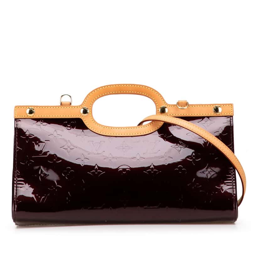 Louis Vuitton Monogram Vernis Roxbury Drive Purple Leather Good condition - Front View