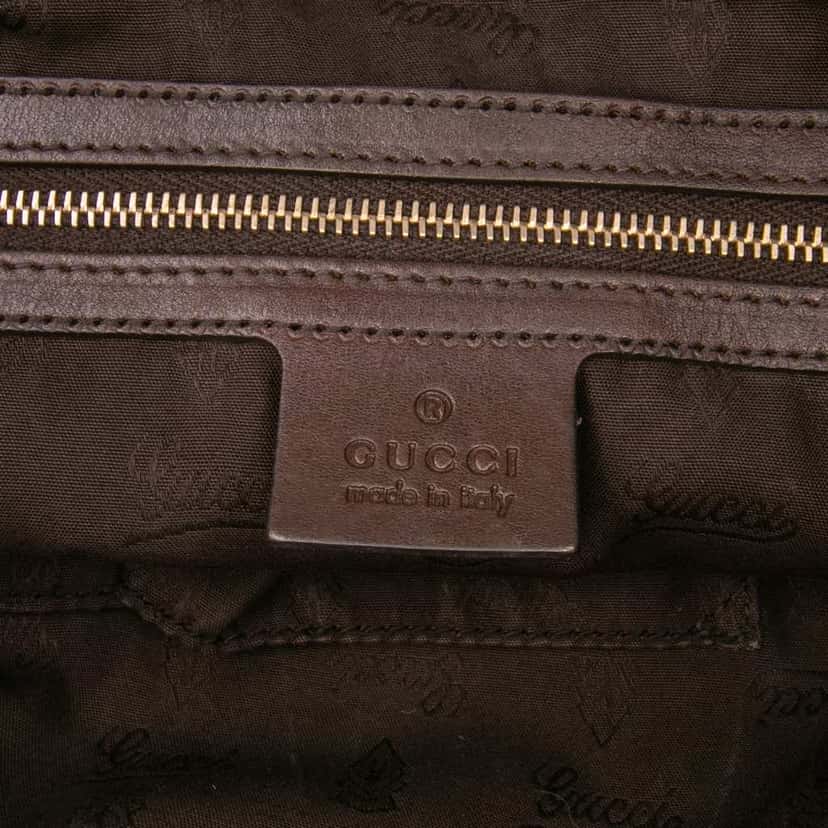Gucci Large GG Canvas GG Charm Tote Brown Canvas Good condition - Box View