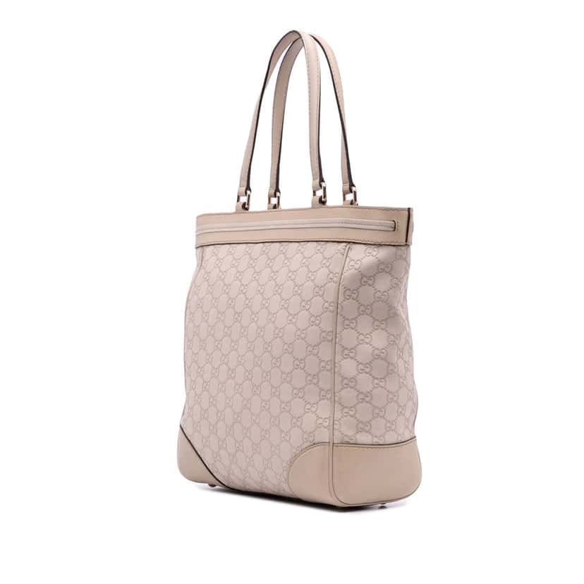 Gucci Guccissima Mayfair Tote Brown Leather Fair condition - Back View