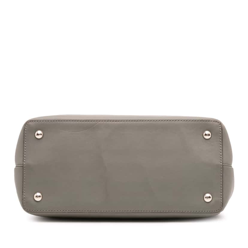 Fendi Petite Leather 2Jours Satchel Grey Leather Fair condition - Inside View