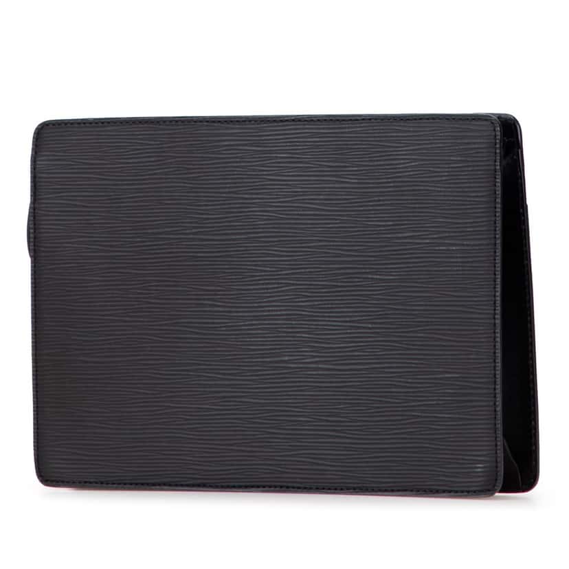 Louis Vuitton Epi Pochette Homme Black Leather Good condition - Back View