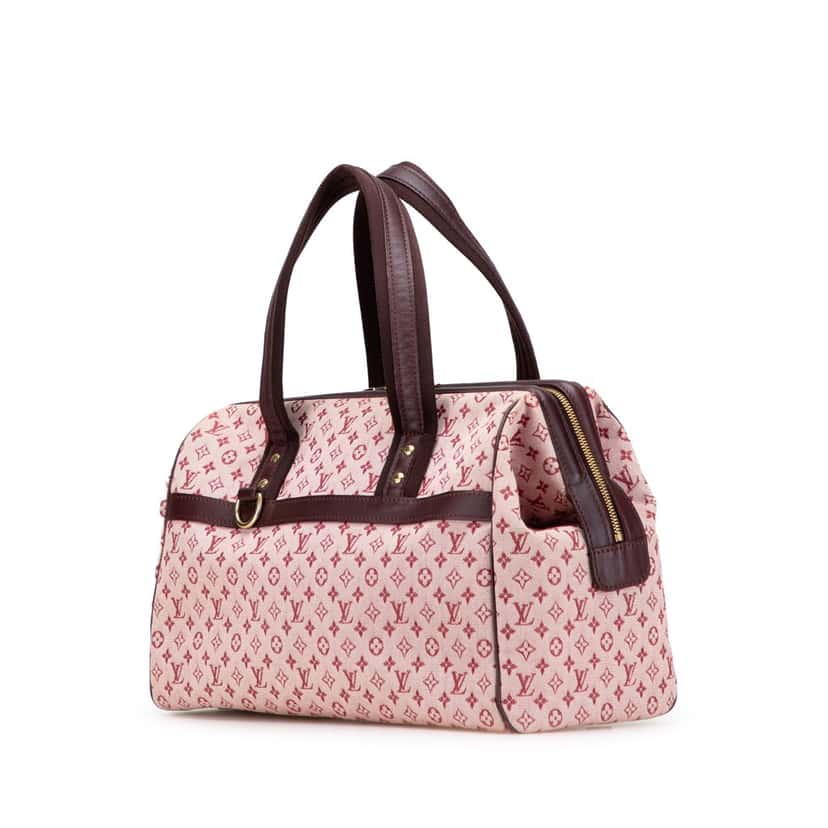 Louis Vuitton Monogram Mini Lin Josephine GM Red Canvas Fair condition - Back View