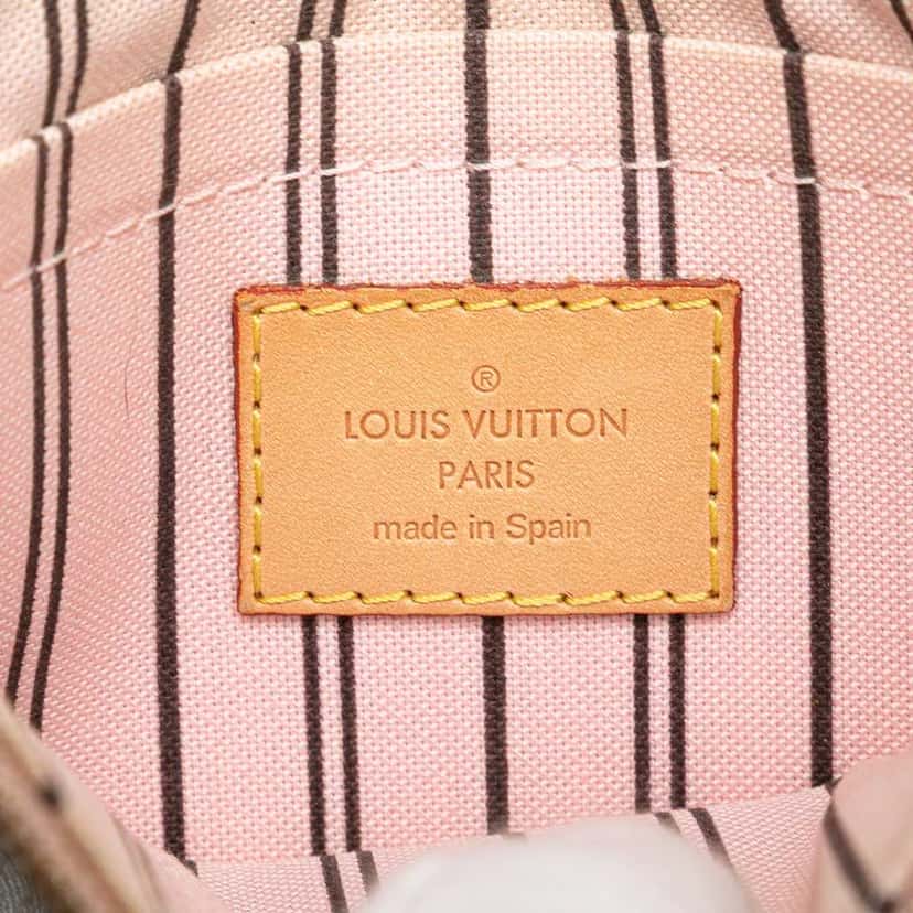 Louis Vuitton Monogram Neverfull Pouch Brown Canvas Good condition - Box View