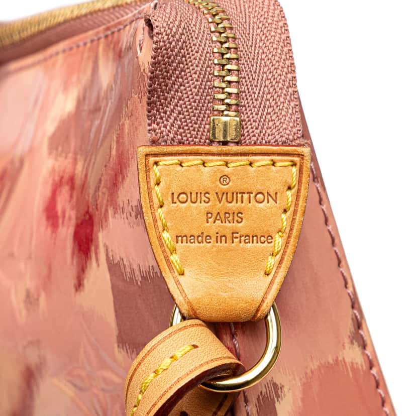 Louis Vuitton Monogram Vernis Ikat Pochette Accessoires Pink Leather Good condition - Box View