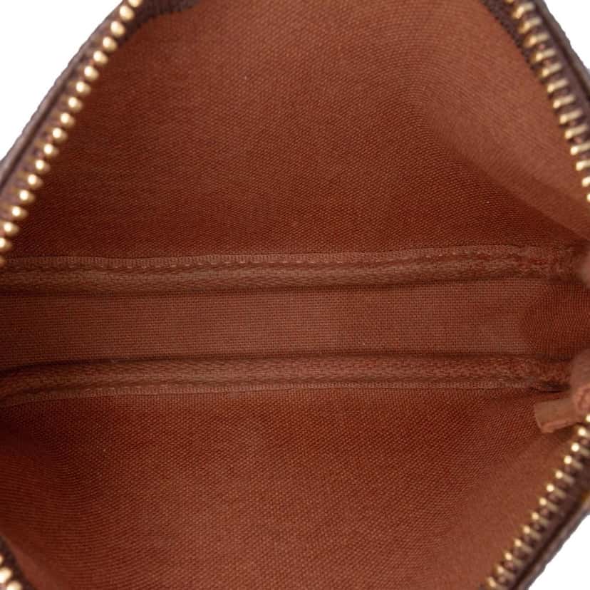 Louis Vuitton Monogram Mini Pochette Accessoires Brown Canvas Good condition - Model View