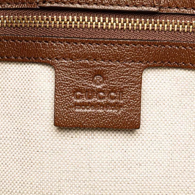 Gucci Medium GG Canvas Horsebit 1955 Tote Brown Canvas Good condition - Box View