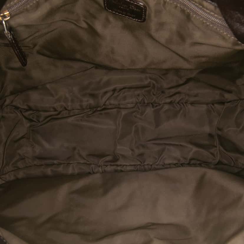 Dior Nylon Cannage Lovely Shopper Tote Brown Good condition - Model View