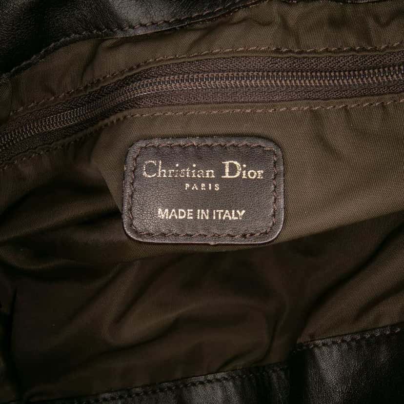Dior Nylon Cannage Lovely Shopper Tote Brown Good condition - Box View