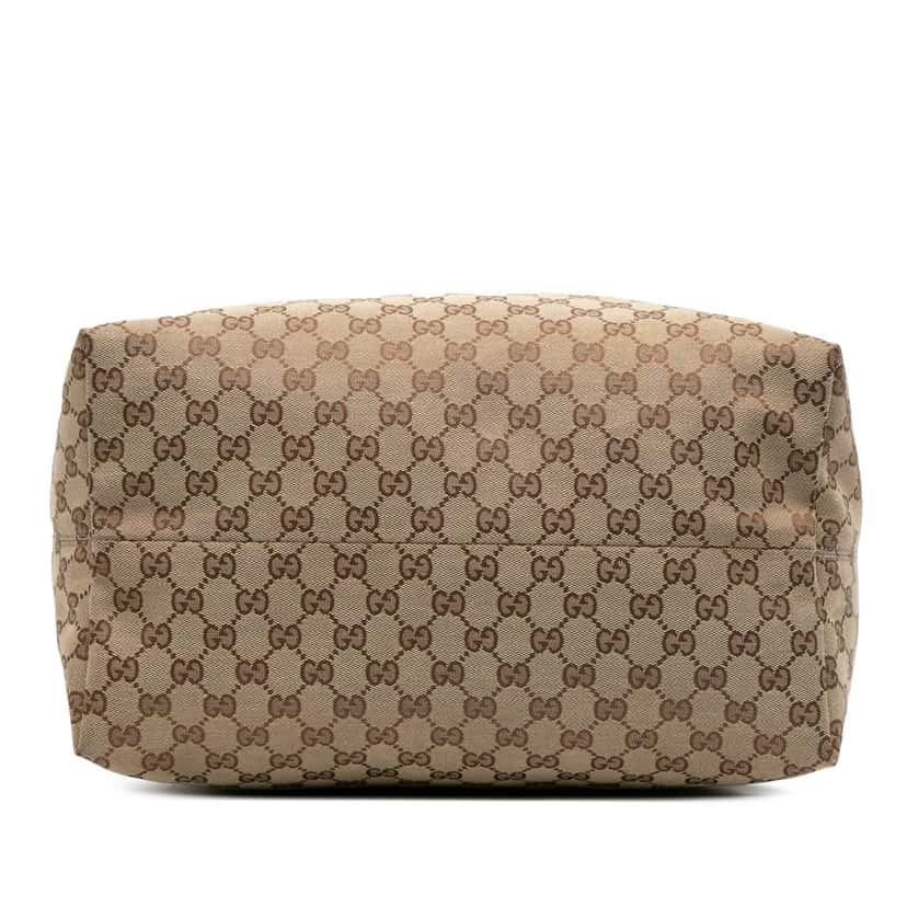 Gucci Large GG Canvas Icon Bit Hobo Brown Canvas Good condition - Inside View