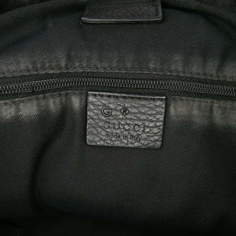 Gucci GG Denim Abbey D Ring Satchel Grey Denim Good condition - Box View