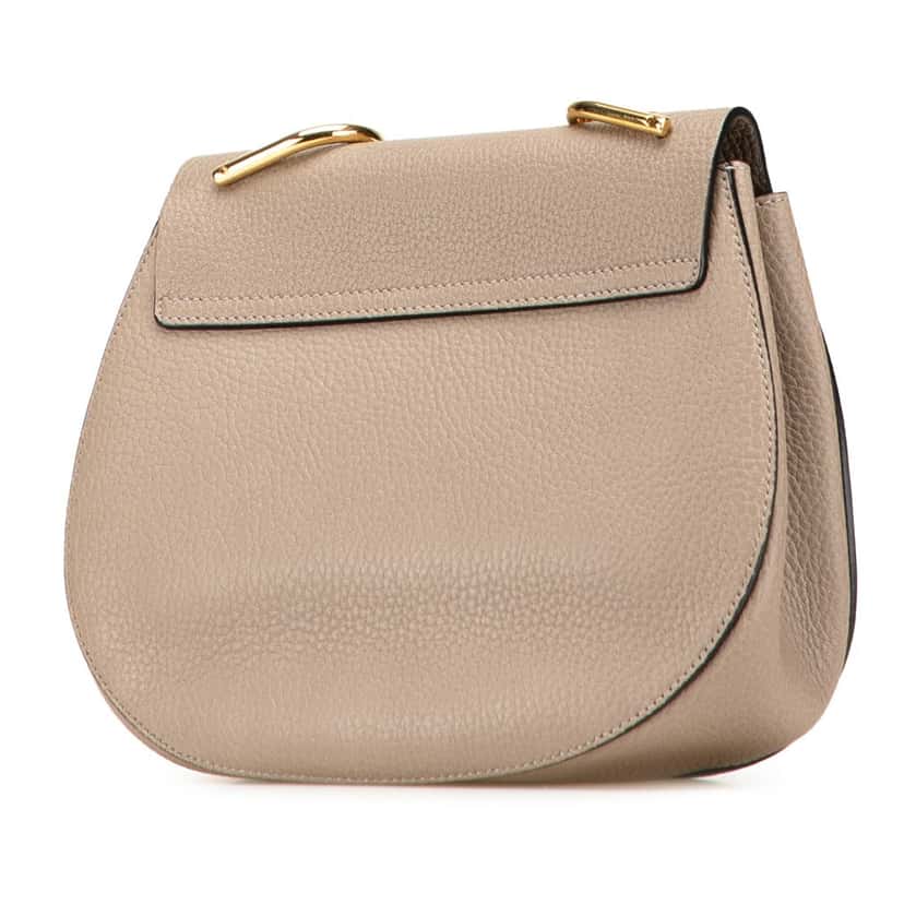 Chloé Small Leather Drew Crossbody Brown Leather Good condition - Back View