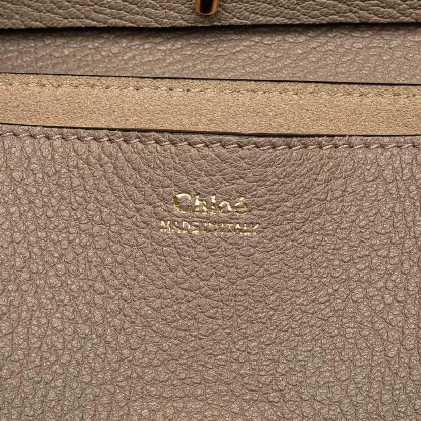 Chloé Small Leather Drew Crossbody Brown Leather Good condition - Box View