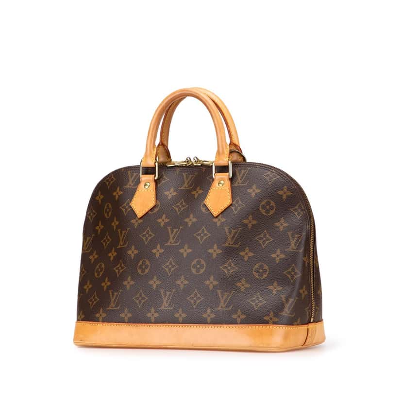 Louis Vuitton Monogram Alma PM Brown Canvas Good condition - Back View