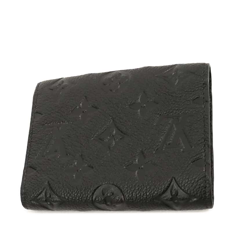 Louis Vuitton Monogram Empreinte Victorine Wallet Black Leather Good condition - Back View