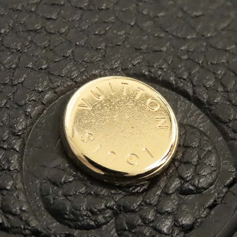 Louis Vuitton Monogram Empreinte Victorine Wallet Black Leather Good condition - Box View