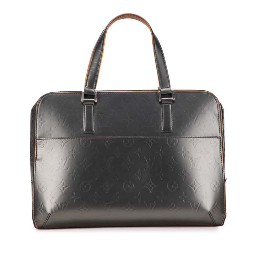 Louis Vuitton Monogram Mat Malden Grey Leather Fair condition - Front View