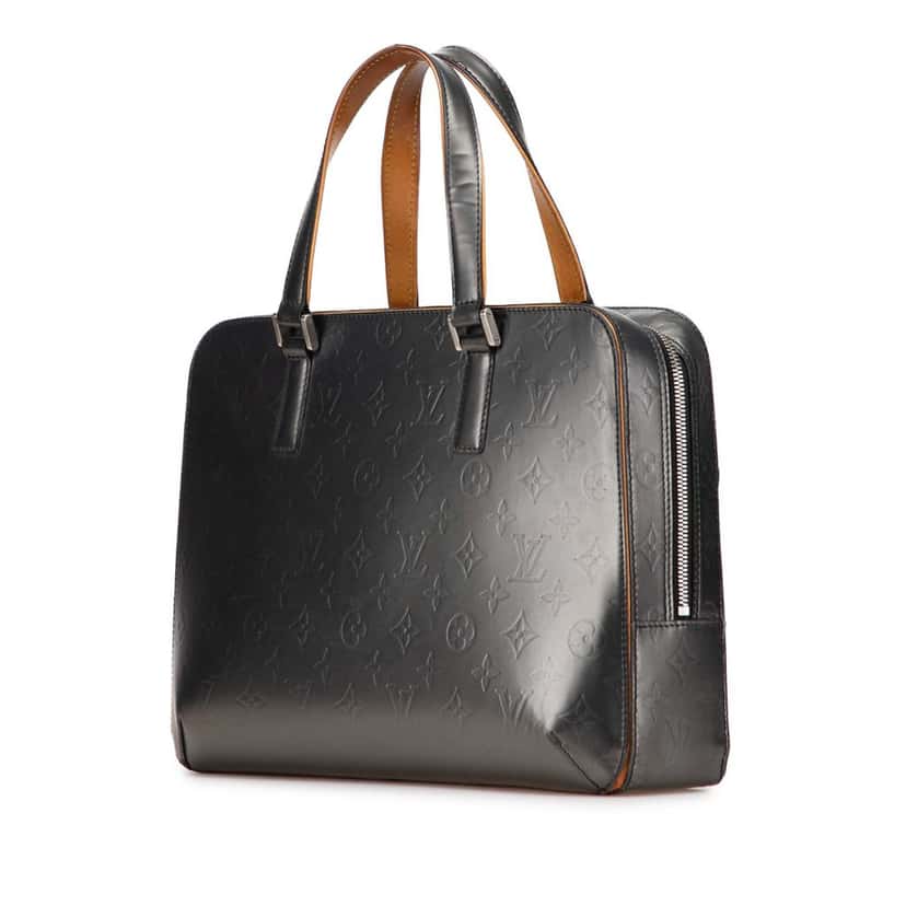 Louis Vuitton Monogram Mat Malden Grey Leather Fair condition - Back View