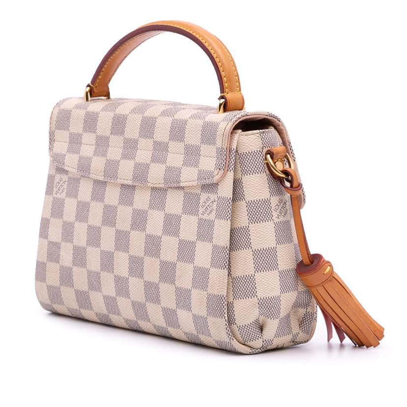 Louis Vuitton Damier Azur Croisette White Canvas Good condition - Back View