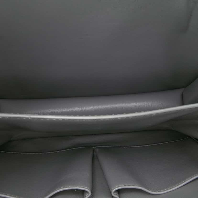 Celine Medium Calfskin Classic Box Grey Leather Good condition - Model View