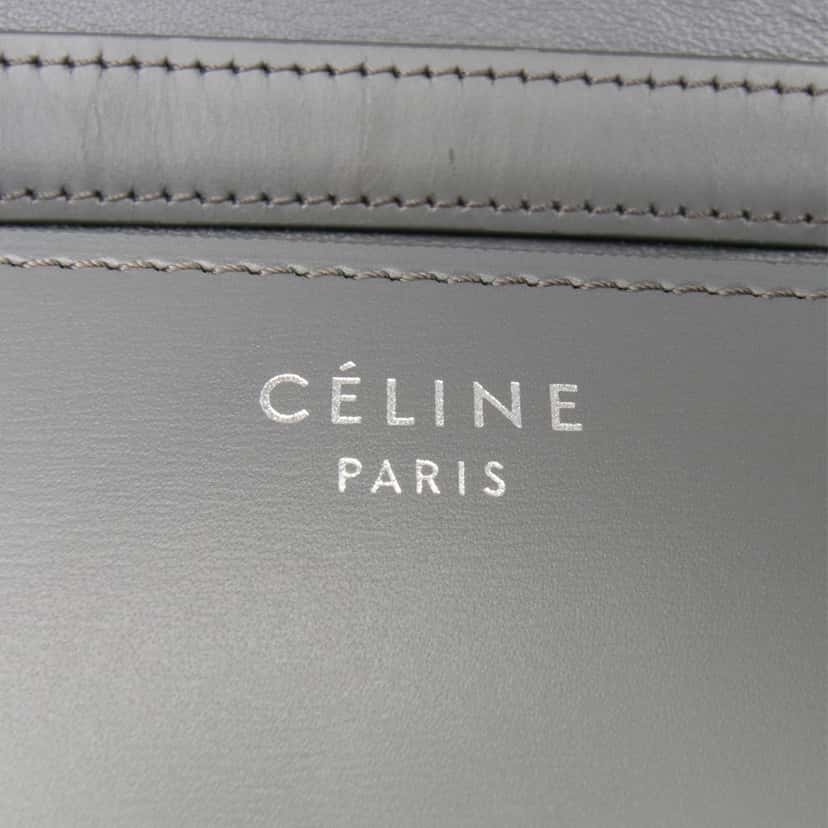 Celine Medium Calfskin Classic Box Grey Leather Good condition - Box View