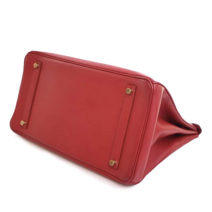 Hermès Epsom Birkin Retourne 35 Red Leather Good condition - Model View