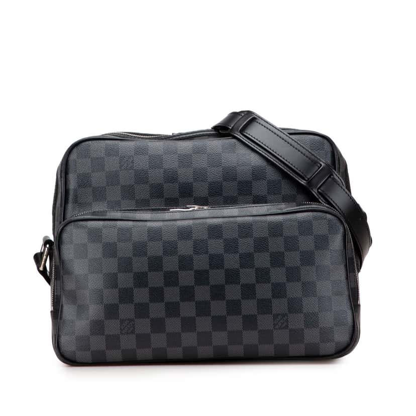 Louis Vuitton Damier Graphite Sac Leoh Black Canvas Good condition - Front View