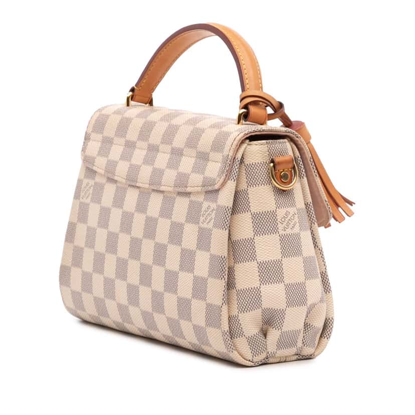 Louis Vuitton Damier Azur Croisette White Canvas Good condition - Back View