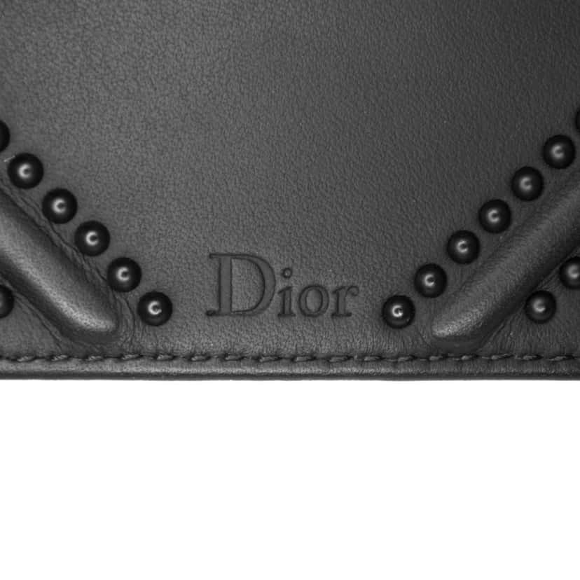 Dior Ultra Matte Calfskin Studded Vertical Diorama Black Leather Good condition - Box View