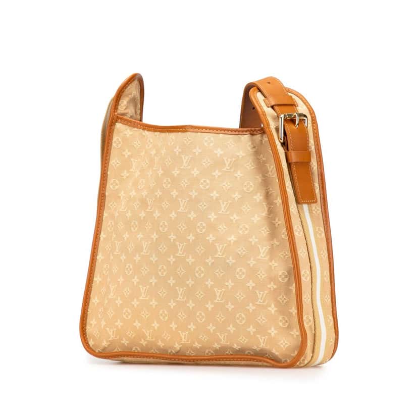 Louis Vuitton Monogram Mini Lin Besace Mary Kate Brown Canvas Good condition - Back View