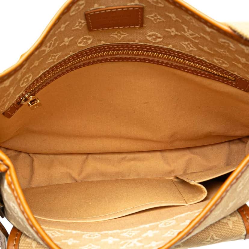 Louis Vuitton Monogram Mini Lin Besace Mary Kate Brown Canvas Good condition - Model View
