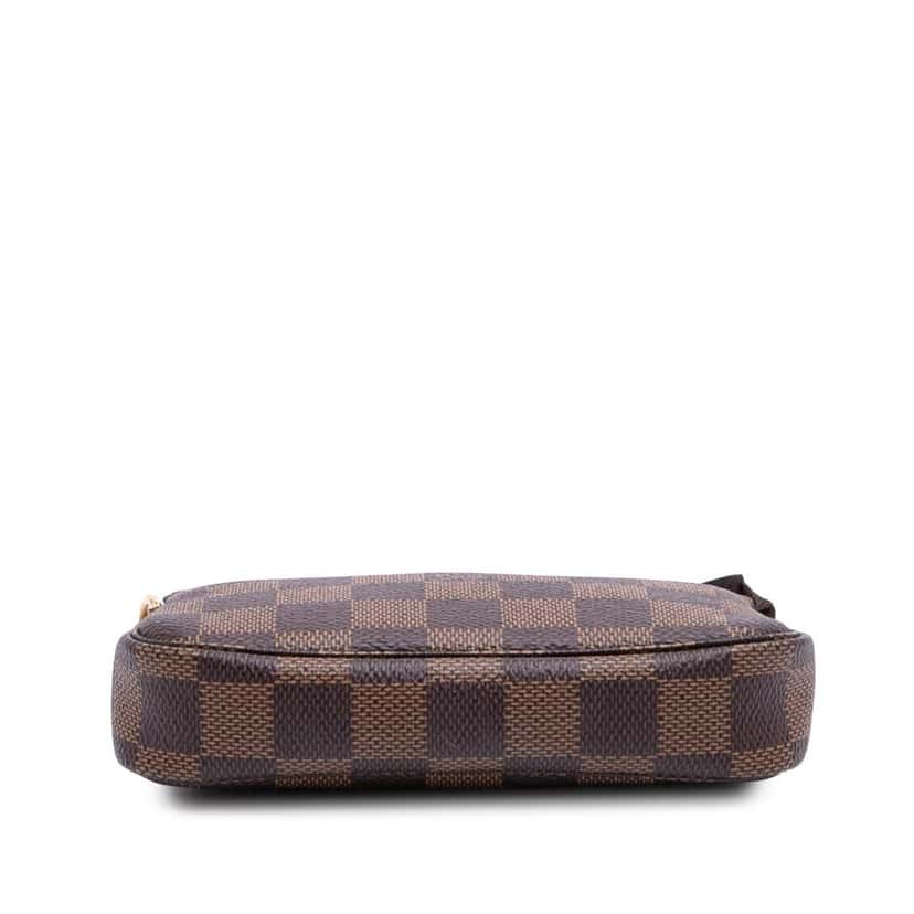 Louis Vuitton Damier Ebene Mini Pochette Accessoires Brown Canvas Good condition - Inside View