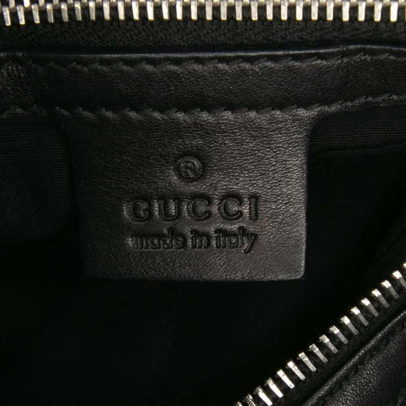 Gucci Medium Guccissima Twins Hobo Black Leather Good condition - Box View