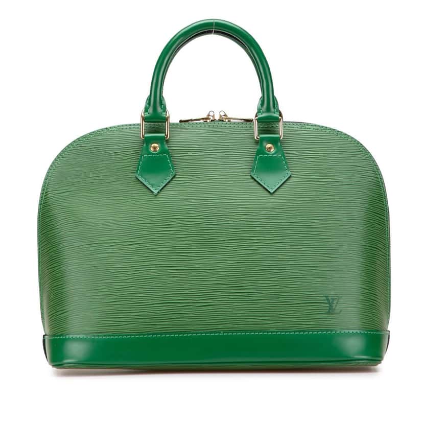 Louis Vuitton Epi Alma PM Green Leather Good condition - Front View