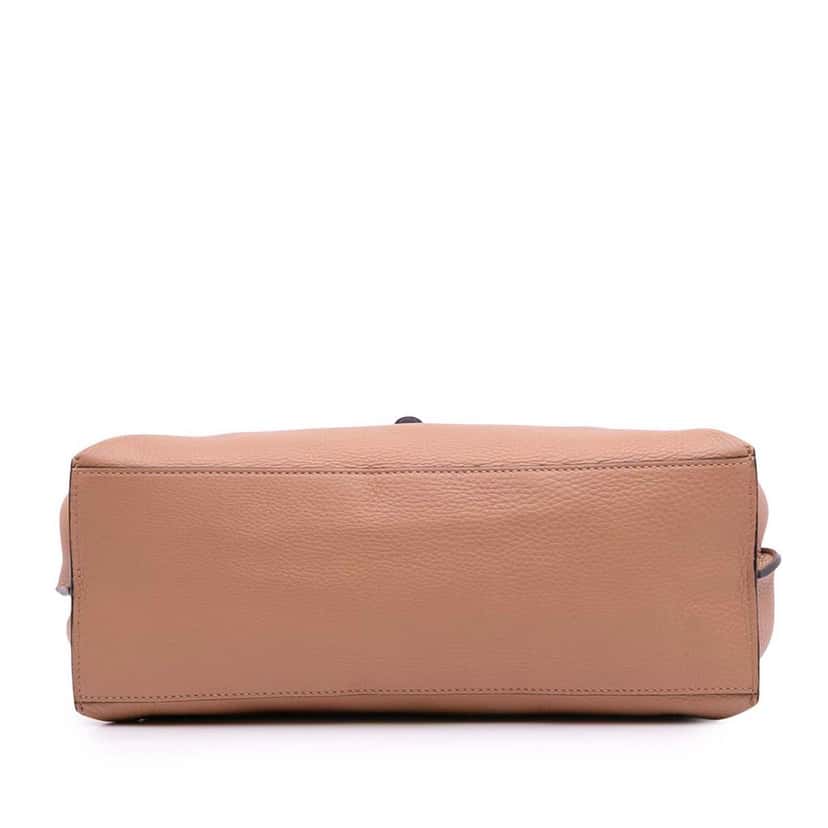 Gucci Medium Leather Bamboo Daily Satchel Brown Leather Good condition - Inside View